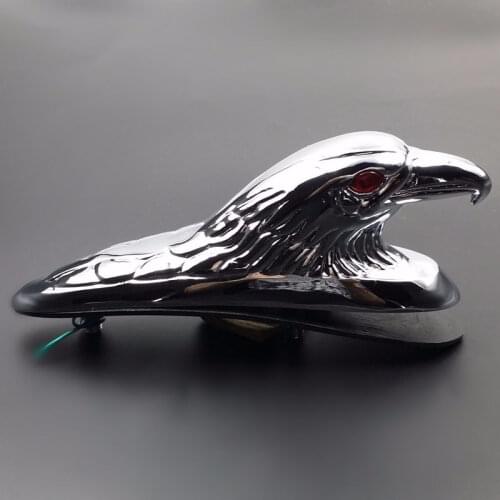 Chrome Eagle Head Ornament Statue Motorbike Front Fender Car Bonnet Motor XL FX