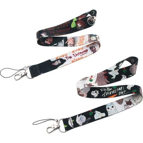 JF0270 Rabbit Cute Animal Lanyard Badge Holder ID Card Lanyards Cell Phone Rope Key Lanyard Neck Straps Keychain Key Ring Giifts