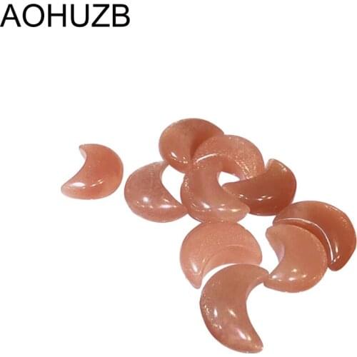 Natural Crystals Quartz Peach Moonstone Golden Sunstone Moon Carving Energy Reiki Healing Room Home Office Decoration Gemstone