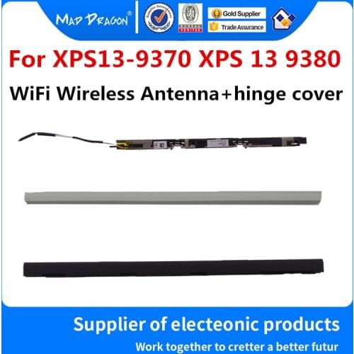 Laptop NEW WiFi Wireless Antenna+hinge cover White black For Dell XPS13 9370 XPS 13 9380 312XC 0312XC 08HCK3 8HCK3 HHCFG 0HHCFG