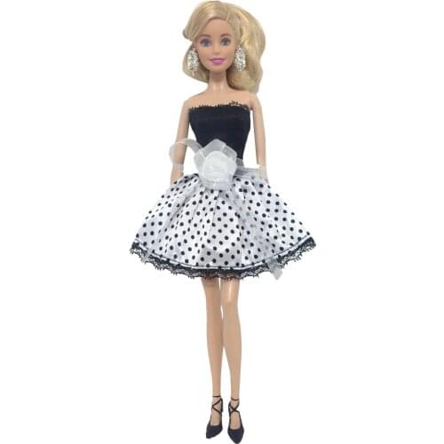 NK One Pcs Newest Doll Fashion Daily Dress Casual Beautiful Suit For Barbie Accessories Doll Children Best Gift Doll Toys