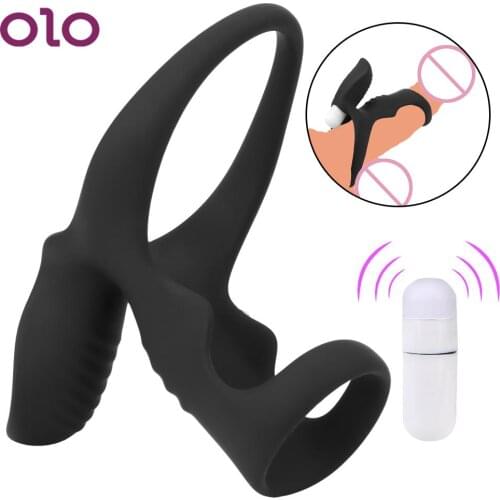OLO Male Penis Cock Ring Sperm Lock Goods for Adult Dick Erection Sperm Erotic Delay Ejaculation Sex Toys for Men