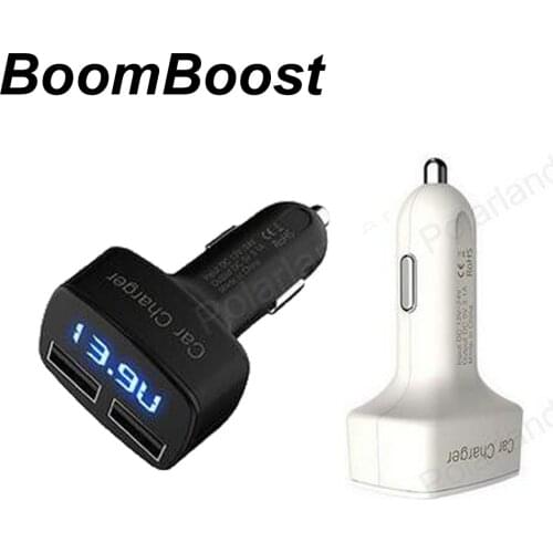 New arrive Dual USB square car cigarette lighter socket Charger 12 V output adapter Auto Parts for mobile phones