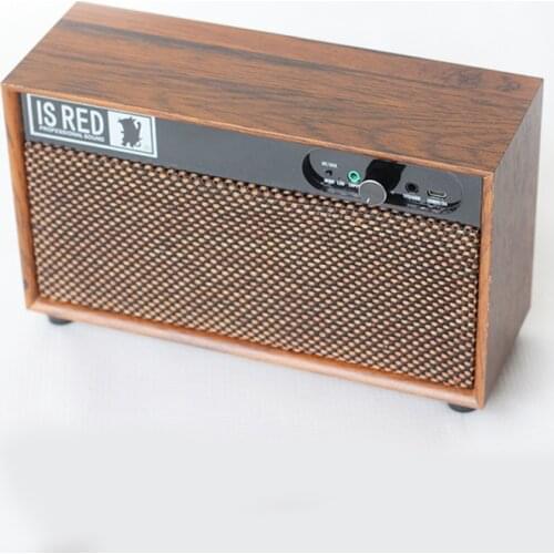 Retro wooden wireless bluetooth audio HIFI computer mobile phone speaker stereo USB decoding high sound quality wood