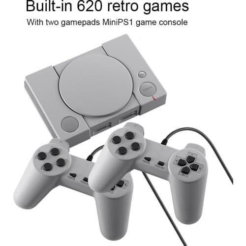 Retro Video Game Console With Dual Controllers 8 Bit Support AV Out Built-in 620 Classic Games
