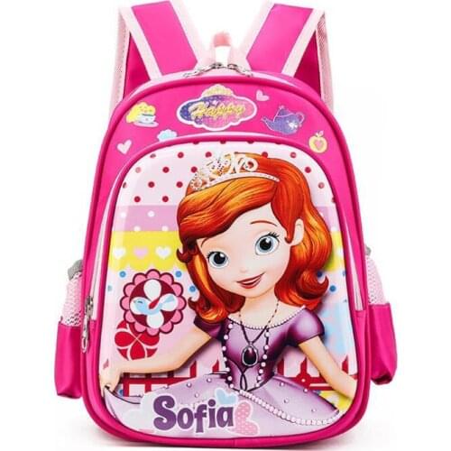 Disney Frozen Princess Elsa Children Backpack Elementary School Nursery Schoolbag Cute Cartoon Sofia Girl Bags