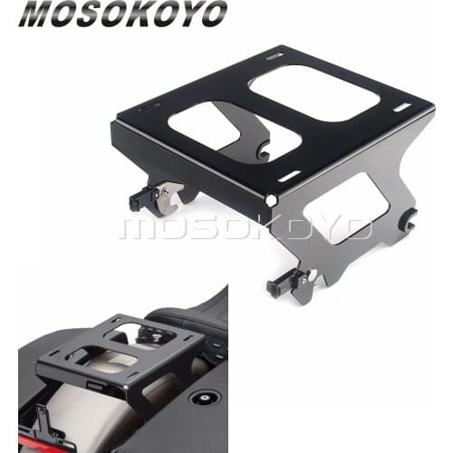 Detachable Black Solo Tour Pack Pak Luggage Mounting Rack For Harley Softail Slim FLSL Street Bob FXBB FLDE FLHC FLHCS 2018-2021