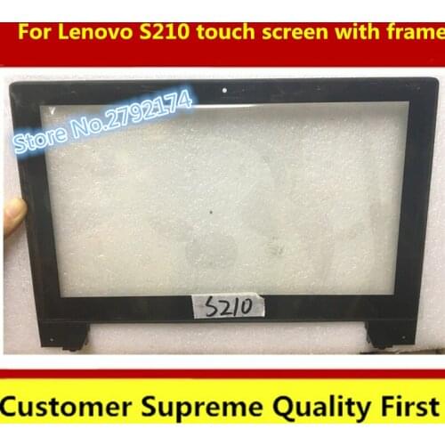 Touch Screen with frame 11.6 inch replacement For Lenovo IdeaPad S210 S20-30 Touch glass digitizer New After rigorous test