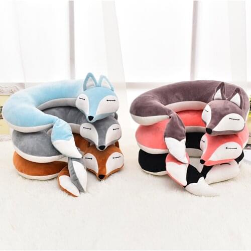 Cartoon Animal Shape Cute U-shaped Pillow Protect The Cervical Spine Pillow Decorative Pillows Подушка Массажная Подушка @40