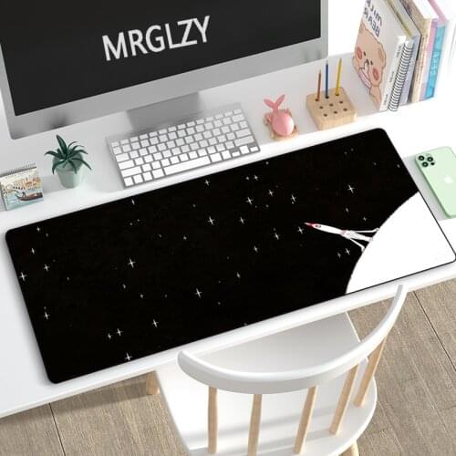 Cute Cartoon Rocket Drop Shipping Mouse Pad Gamer Large Mechanical Keyboard Space Mousepads Laptop Gaming Accessoroes Desk Mat