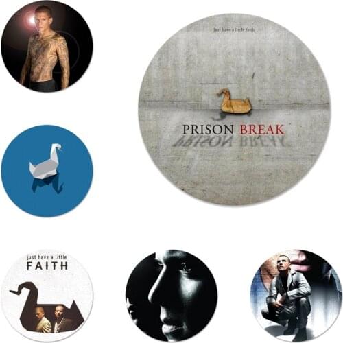 Prison Break Icons Pins Badge Decoration Brooches Metal Badges For Backpack Decoration