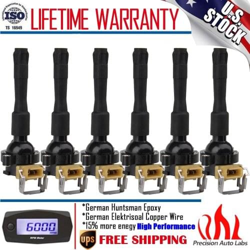 HIGH PERFORMANCE 6 PACKS IGNITION COILS FOR BMW E46 E39 X5 E36 325 330 328 M3 M5