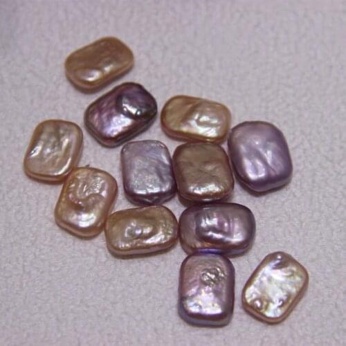 DIY Jewelry Pearl Beads 13*18mm Big Size Button Shape Real Natural Freshwater Loose Pearls, 10pcs/lot