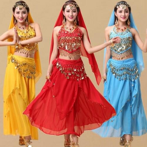 4pieces Suit Adult Bellydance Costumes for Women Indian Belly Dance Costume Stage Performance 4pcs set Woman Egypt Belly Dancing
