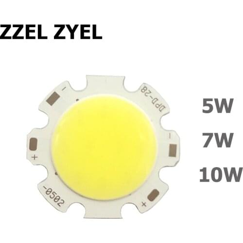 10pcs/lot hot promation 7W round cob led chips for diy downlights/spotlights