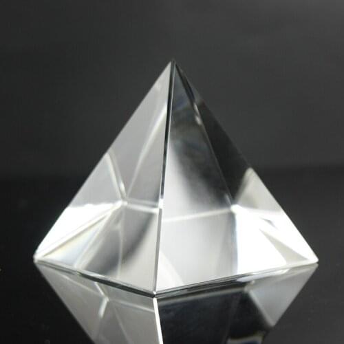 150mm clear healing fengshui crystal pyramid collection energy Natural paperweight home ornament office store decorations