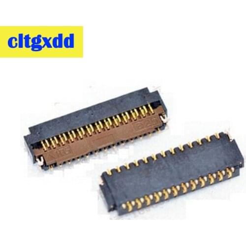 Cltgxdd 2pcs FPC Connector FH26 Series Row of 25pin Double Row of Mobile Phone Connector Socket 0.3mm Pitch,L:9mm