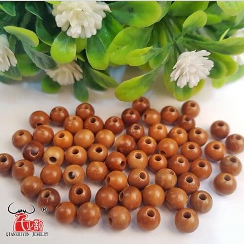 40PCS Natural Palm Fruit Kuka.Beads For Jewelry Making.Handmade DIY Jewelry Accessorie.Prayer Beads.Loose Beads.3mm-10mm