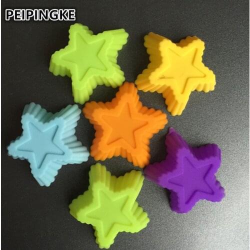 5PCS silicone cake mold 3cm star shaped silicone chocolate mold cupcake liners mold Cake tools