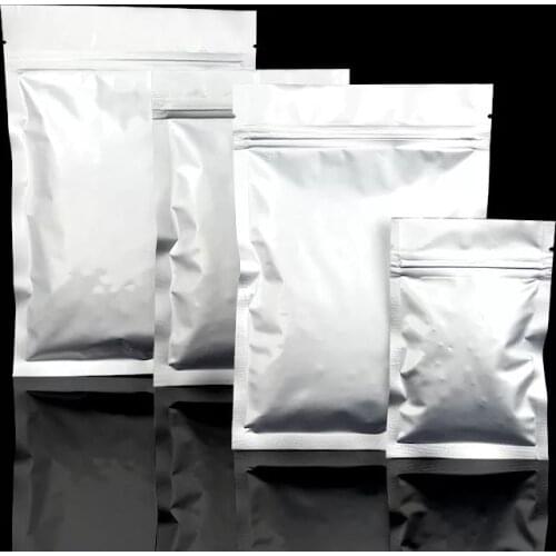 50pcs/lot Mylar Aluminum Foil Zip lock Pouches Bags, Food Storage Bags Zipper lock Pouches Small/Large Prevent odor