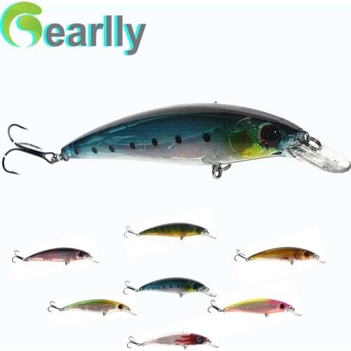 7pcs/lot 13g/11cm 3D eyes lifelike inner 6 metal balls hard lure minnow fishing lure fish bass pike bait