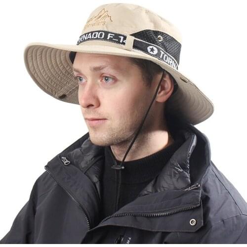 Pragmapism 2020 new spring summer net yarn breathable fisherman hat sun hat fishing hat outdoor climbing sun shade hat SL-06