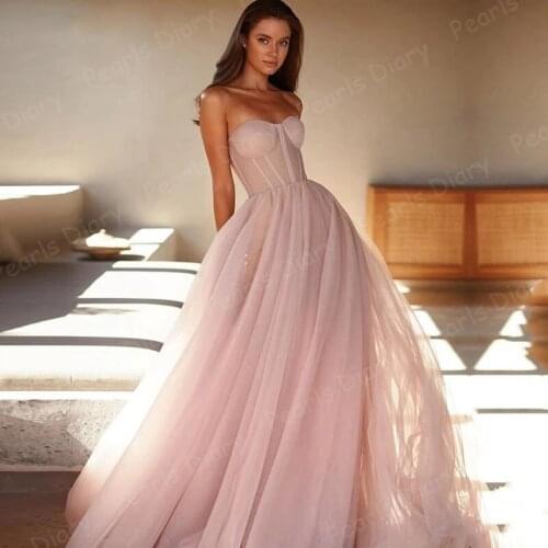 Elegant Light Pink Prom Dresses 2021 Arabic A-Line Long Girls Evening Gowns Party Celebrity Dress for Graduation Robe De Soiree