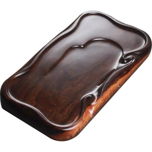 Hot sale ebony storage tea table Whole Solid mahogany tea tray drainage tea sea table decoration Free Shipping