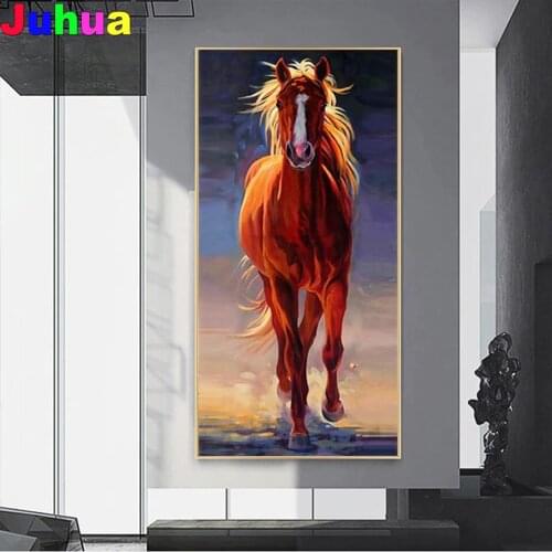 Running Horse diy Diamond Painting full drill animal diamond Embroidery mosaic kits stitch Living Room Decor drop shipping