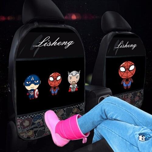 Cartoon Children Anti-kick Mat Car Seat Back Protector Cover for Kids Baby Waterproof Auto Seat Cover Cushion Kick Mat Pad Cute