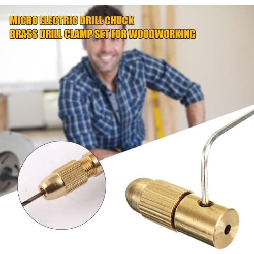 0.5-3mm Drill Chuck Collets Set Lightweight Gadgets Copper Easily Carrying Cap Axis Drill Collet Tool w/Spanner