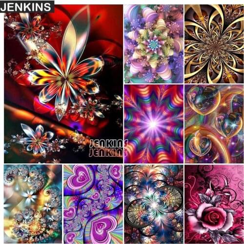 5D DIY Diamond Painting Flower Cross Stitch Kit Full Drill Diamond Embroidery Mosaic Flowers Art Picture of Rhinestones Decor JE