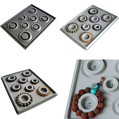 Hot Sale Bead Board Bracelet Beading Tray Necklace Design DIY Making Craft Jewelry Meter Panel Tool 7 Style Gray Flocked New2019