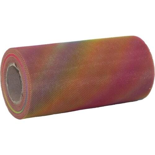 6*25 yard rainbow tulle fabric tutu fabric