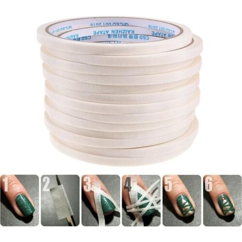 Msk Color Lead 4 Sizes Nail Art Stripe Adhesive Tape Rolls French Manicure Tips Masking Taps DIY Striping Sticker Manicure Tools