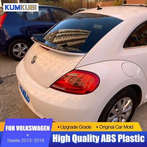 For vw Volkswagen Beetle 2013 to 2018 Spoiler ABS Material Car Rear Wing Primer Color Rear Spoiler For Volkswagen Beetle Spoiler
