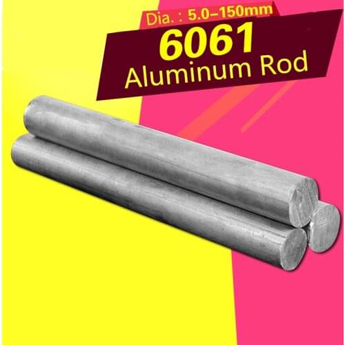 Solid Aluminum Alloy Rod 6061 Hard Aluminum Round Rod Diameter 5/6/8/10/14/15mm Rod Processing