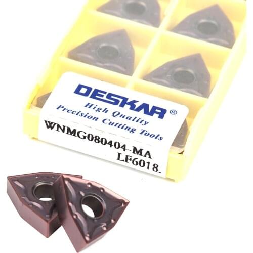 WNMG080404-MA WNMG080408-MA LF6018 Finishing External Cutting metal tool Hard alloy CNC Lathe Turning Insert For stainless steel