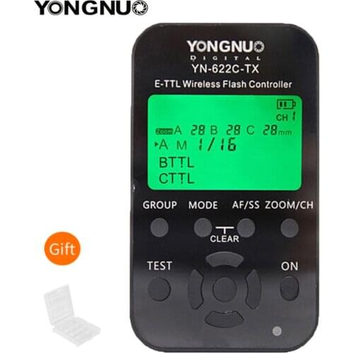 Yongnuo YN-622C-TX YN622C-TX LCD Wireless e-TTL Flash Controller 1/8000s Flash Trigger Transmitter for Canon DSLR Cameras