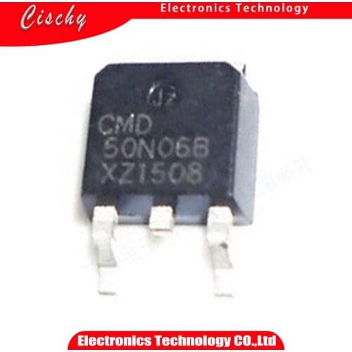 10PCS/LOT CMD50N06B 50N06B N CHANNEL FET 60V/50A 50N06 PATCH MOS TUBE TO-252