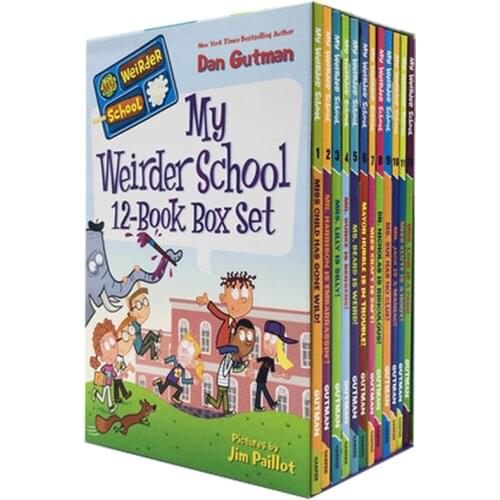 12 books My Weird School season 3 Box Set English Books Children Kids Story Comic Book Campus life theme Education Chapter Book