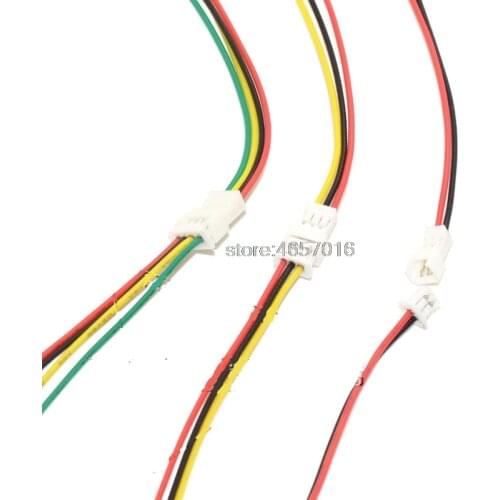 20 Sets/Lot Connector Micro JST 1.25MM 2-Pin/3-Pin/4-Pin Male&Female Connector Plug with Wires Cables LED Strip Connectors