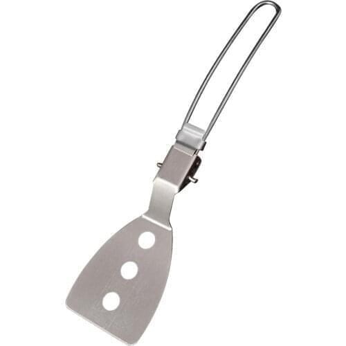 2020 Mini Stainless Steel Folding Wear-resistant Spatula Food Turner Camping Travel Fishing Outdoor BBQ Cooking Accessories New
