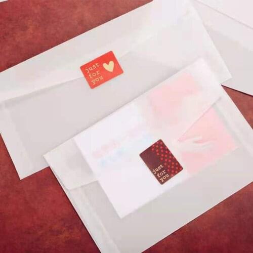 25/50Pcs/Lot Semi-transparent Sulfuric Acid Paper Envelope edding Invitation Envelopes Packing DIY Postcard Card Storage For