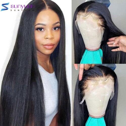 HD Lace Frontal Wigs For Women 13X4 Lace Front Human Hair Wigs Brazilian Natural Bone Straight Wig Pre Plucked Hairline Remy