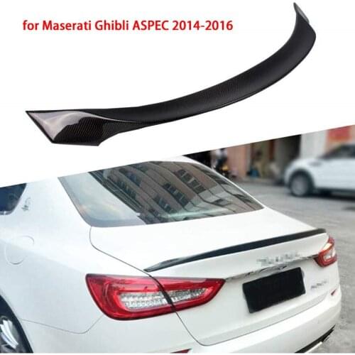 Car Spoiler Wing for Maserati Ghibli ASPEC 2014-2016 Carbon Fiber Spoiler Car Styling Auto Rear Tail Spoiler Wing Modified Parts