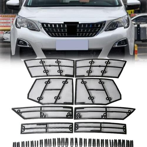 FOR PEUGEOT 4008 2017 2018 Accessories Car Front Insect Grill Net Insect Screening Mesh Protection Cover