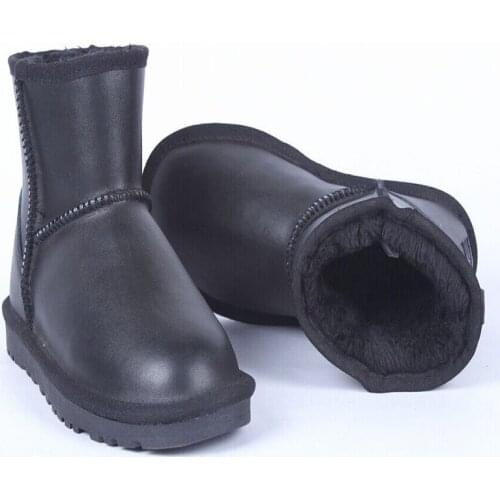 Classic Fashion Waterproof Genuine Leather Winter Boots Warm Women Boots Classic Snow Boots Women Shoes Lady Ankle Boots Shoes