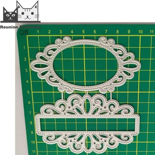 Reunion Lace Frame Metal Cutting Dies Decorative Scrapbooking Steel Craft Die Cut Embossing Paper Cards Stencils New