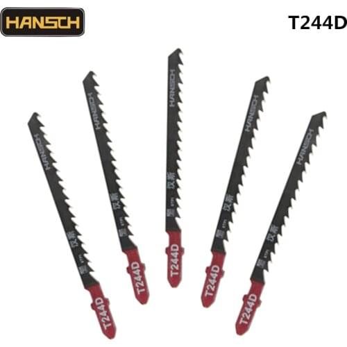 T244D Jig Saw Blades 100*4 Wood Fast Cut HCS For Bosch Metabo Dewalt Makita AEG Festo Holzher,Kress Cutting Tool 5pcs